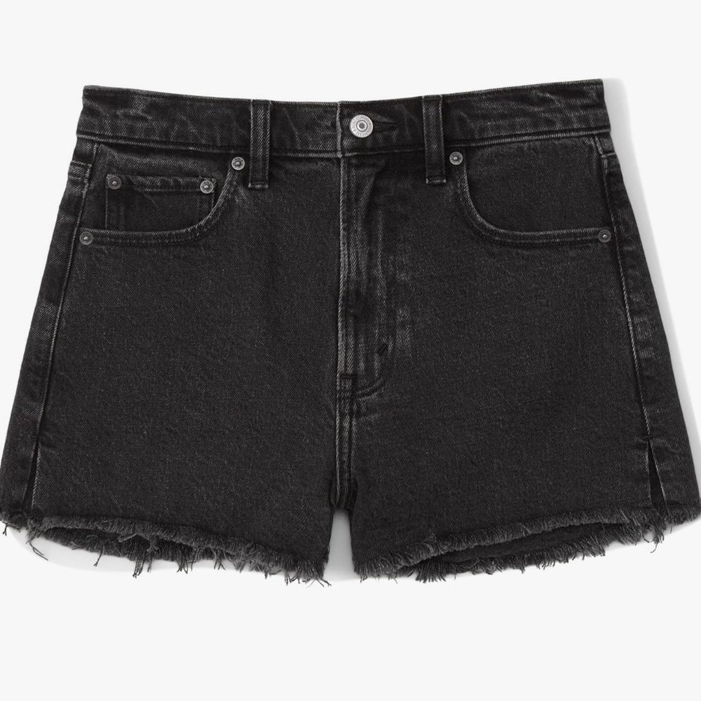 Abercombie Annie High Rise Shorts - Size 31 in Black
